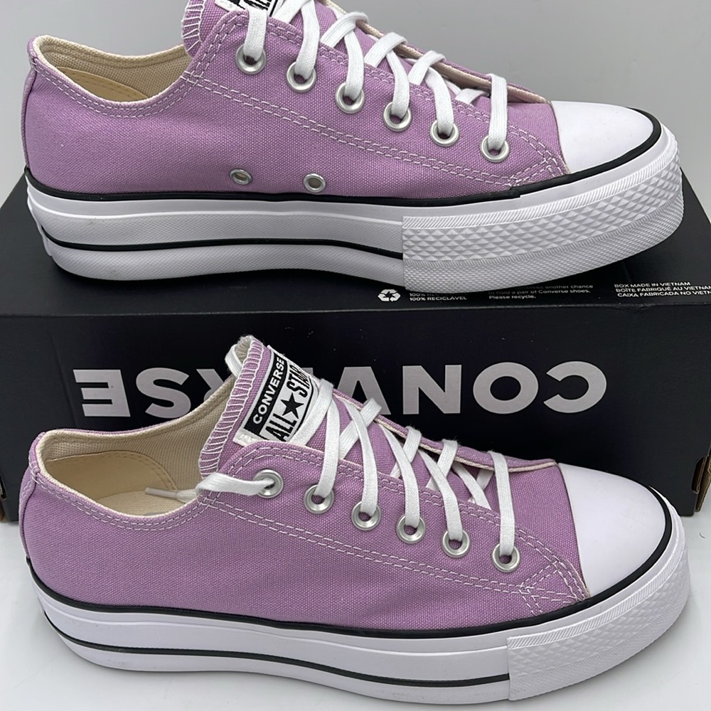 Converse WMNS A09394F CTAS LIFT OX
CLASSIC AMETHYST/WHITE/BLACK Platforms Snkrs - Picture 2 of 16